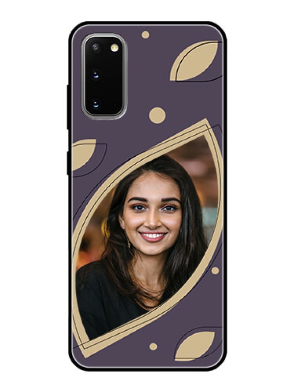 Custom Galaxy S20 Custom Glass Mobile Case - Falling Leaf Design