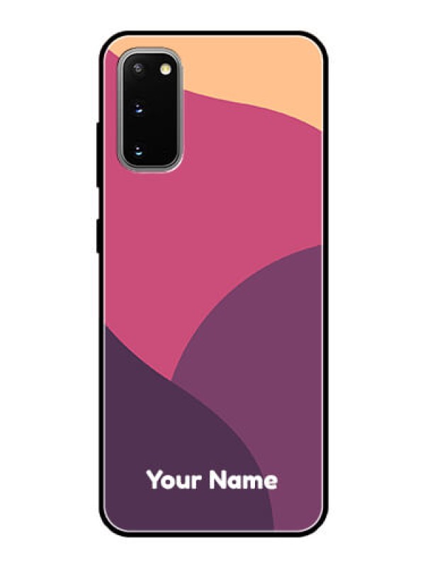 Custom Galaxy S20 Custom Glass Phone Case - Mixed Multi-colour abstract art Design