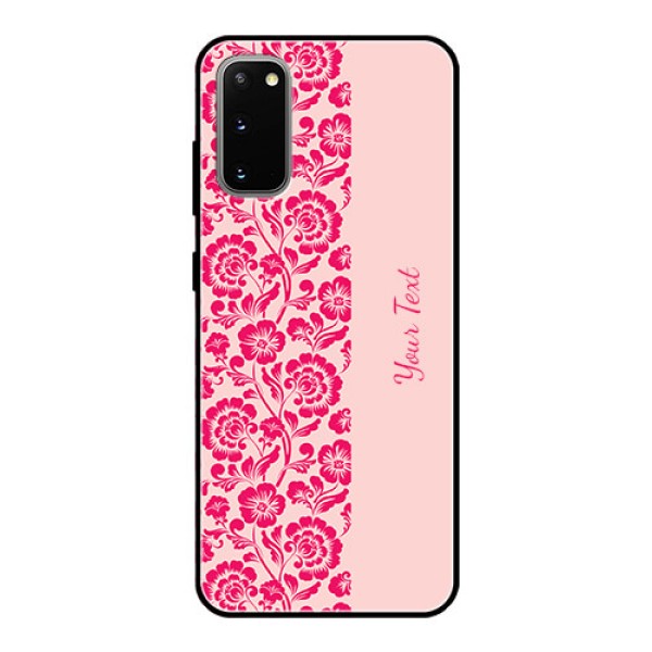Galaxy S20 Custom Glass Phone Case - Attractive Floral Pattern Design Galaxy S20 Custom Glass Phone Case - Attractive Floral Pattern Design