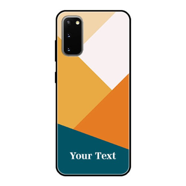Galaxy S20 Personalized Glass Phone Case - Stacked Multi-colour Design Galaxy S20 Personalized Glass Phone Case - Stacked Multi-colour Design