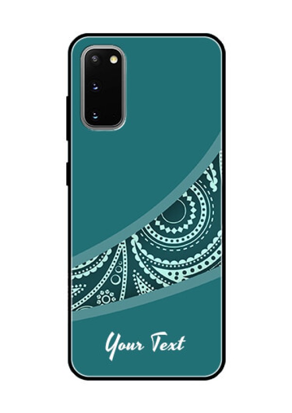 Galaxy S20 Photo Printing on Glass Case - semi visible floral Design