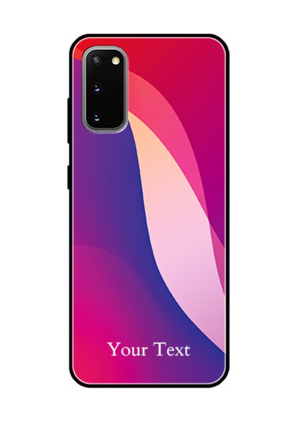 Galaxy S20 Personalized Glass Phone Case - Digital abstract Overlap Design