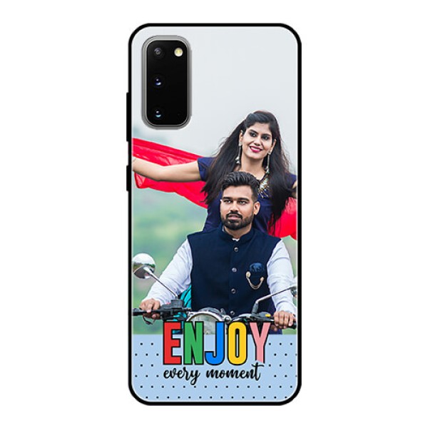 Galaxy S20 Photo Printing on Glass Case - Enjoy Every Moment Design Galaxy S20 Photo Printing on Glass Case - Enjoy Every Moment Design
