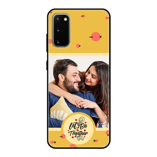 Galaxy S20 Photo Printing on Glass Case - Lets be Together Design