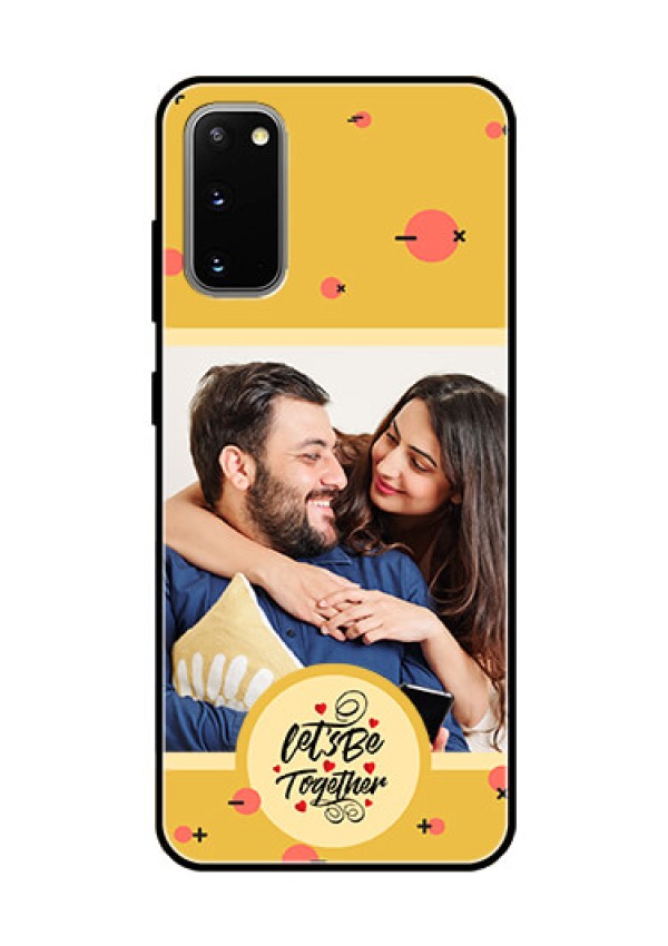 Galaxy S20 Photo Printing on Glass Case - Lets be Together Design