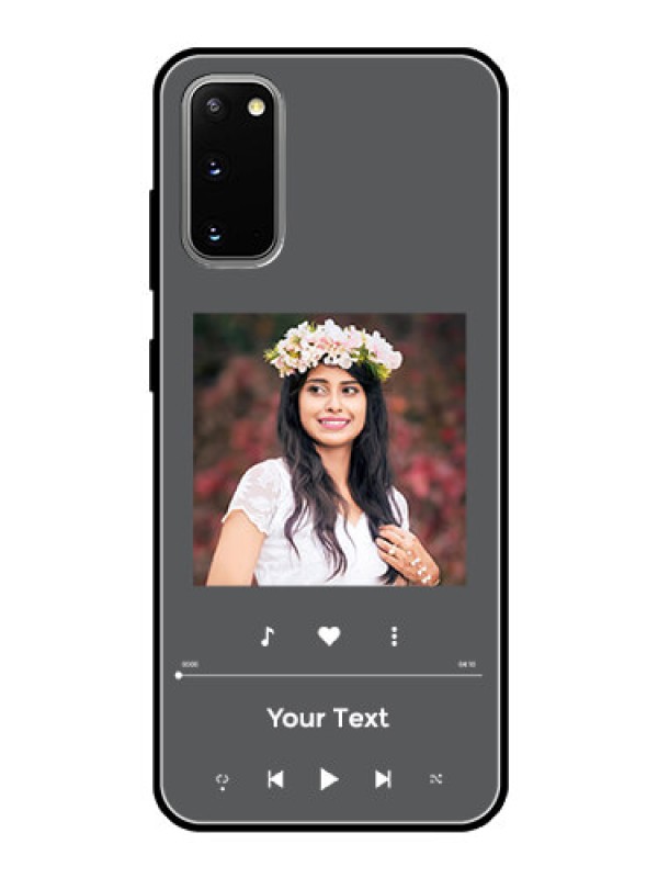 Custom Galaxy S20 Custom Glass Mobile Case - Play The Music Design