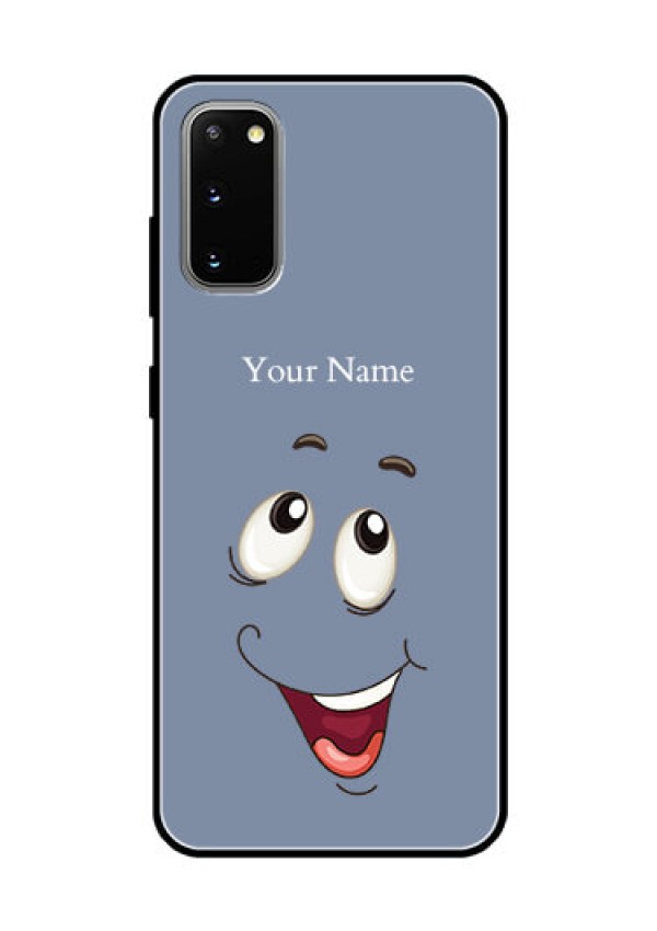 Galaxy S20 Photo Printing on Glass Case - Laughing Cartoon Face Design