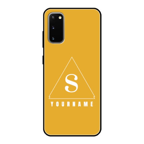 Galaxy S20 Personalized Glass Phone Case - simple triangle Design Galaxy S20 Personalized Glass Phone Case - simple triangle Design
