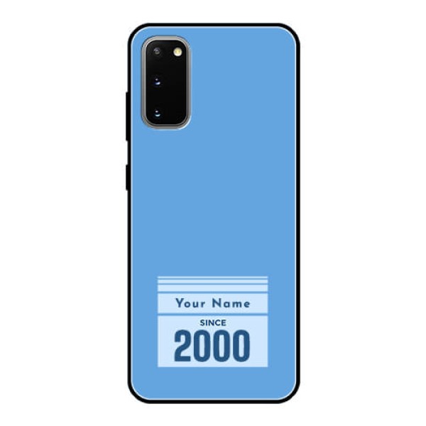 Galaxy S20 Custom Glass Mobile Case - Custom Year of birth Design