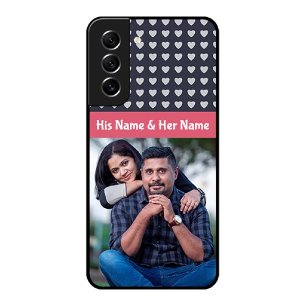 Galaxy S21 FE 5G Custom Glass Mobile Case - Love Symbols Design
