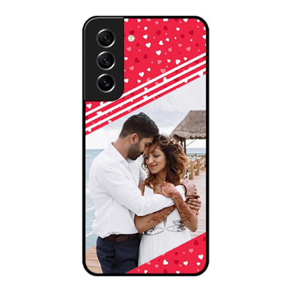 Galaxy S21 FE 5G Custom Glass Mobile Case - Valentines Gift Design