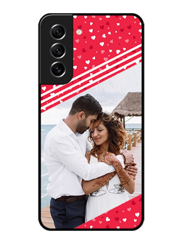 Custom Galaxy S21 FE 5G Custom Glass Mobile Case - Valentines Gift Design