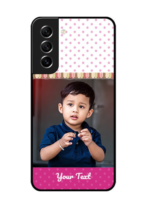 Galaxy S21 FE 5G Photo Printing on Glass Case - Cute Girls Cover Design