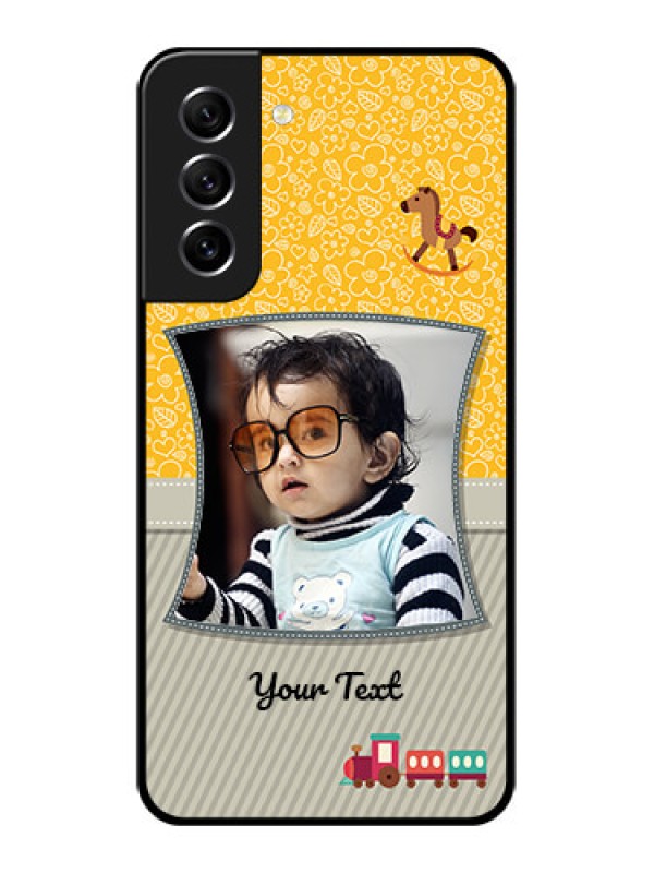 Custom Galaxy S21 FE 5G Personalized Glass Phone Case - Baby Picture Upload Design