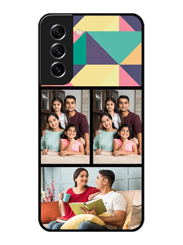 Custom Galaxy S21 FE 5G Custom Glass Phone Case - Bulk Pic Upload Design