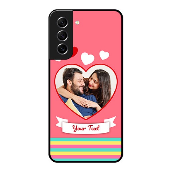 Galaxy S21 FE 5G Photo Printing on Glass Case - Love Doodle Design