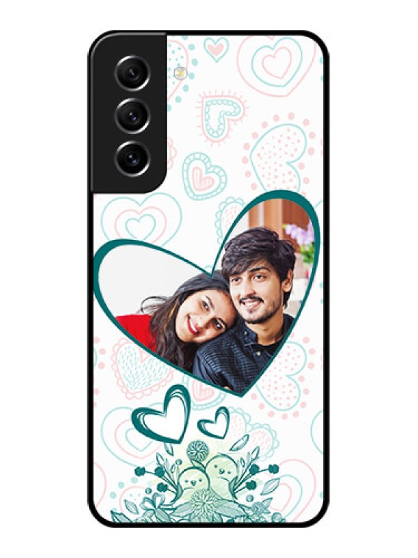 Custom Galaxy S21 FE 5G Photo Printing on Glass Case - Premium Couple Design