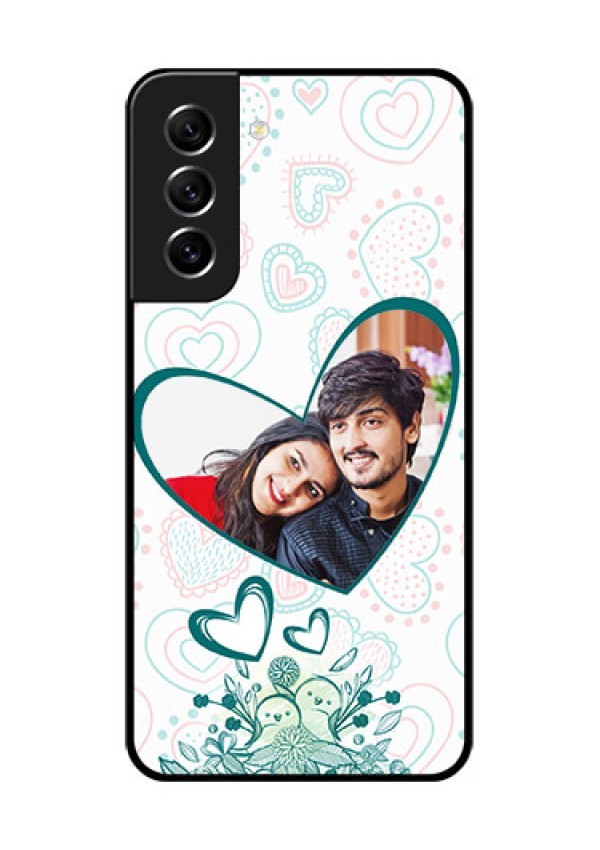 Galaxy S21 FE 5G Photo Printing on Glass Case - Premium Couple Design