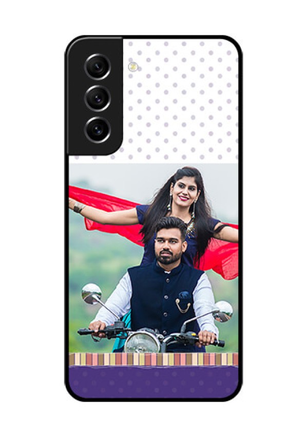 Galaxy S21 FE 5G Photo Printing on Glass Case - Cute Family Design