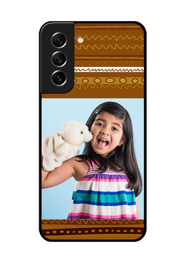 Galaxy S21 FE 5G Custom Glass Phone Case - Friends Picture Upload Design