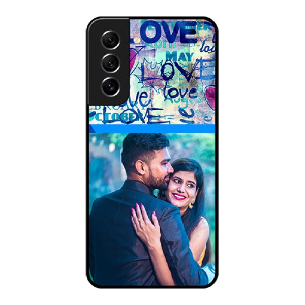 Galaxy S21 FE 5G Custom Glass Mobile Case - Colorful Love Design