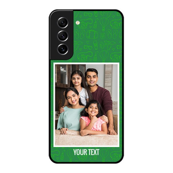 Galaxy S21 FE 5G Personalized Glass Phone Case - Picture Upload Design
