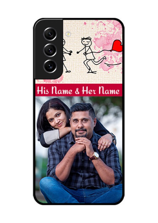Galaxy S21 FE 5G Photo Printing on Glass Case - You and Me Case Design
