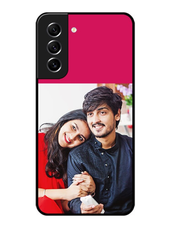 Custom Galaxy S21 FE 5G Custom Glass Mobile Case - Anniversary Cover Design