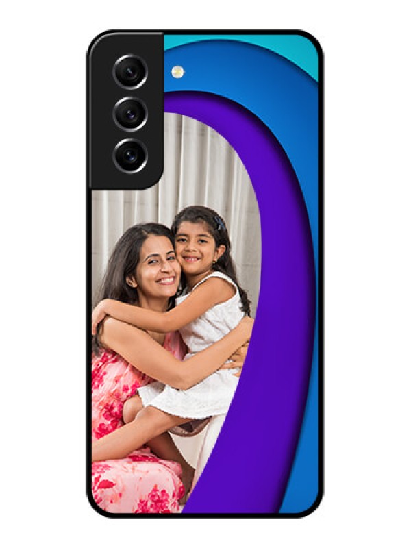 Custom Galaxy S21 FE 5G Photo Printing on Glass Case - Simple Pattern Design