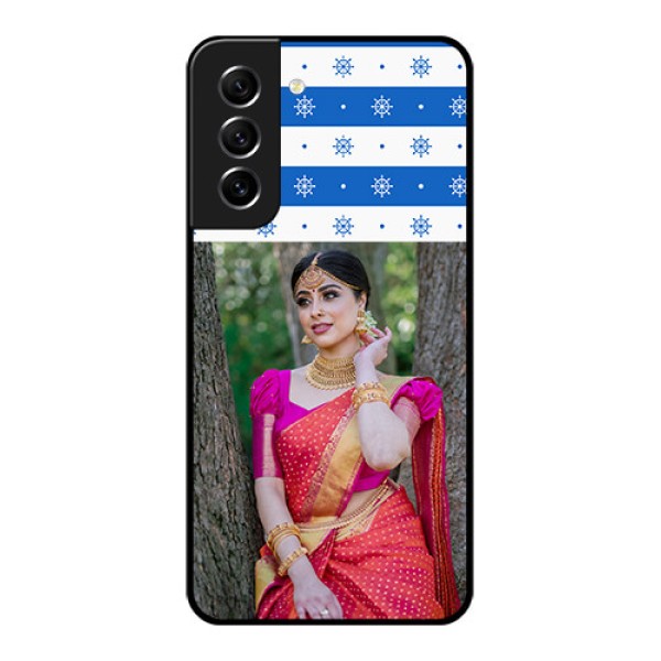 Galaxy S21 FE 5G Photo Printing on Glass Case - Snow Pattern Design