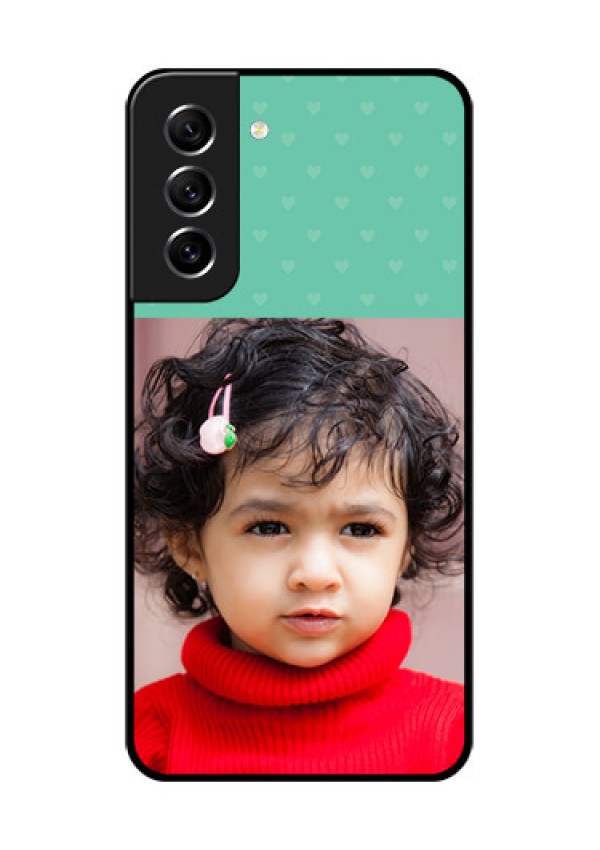 Galaxy S21 FE 5G Custom Glass Phone Case - Lovers Picture Design