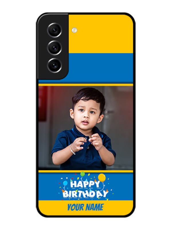 Custom Galaxy S21 FE 5G Custom Glass Mobile Case - Birthday Wishes Design