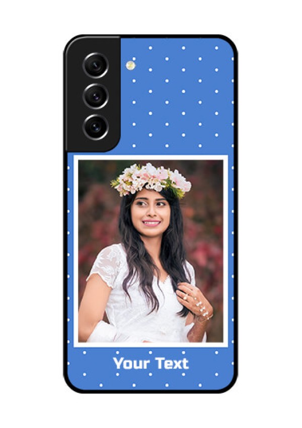 Galaxy S21 FE 5G Photo Printing on Glass Case - Polka dots design