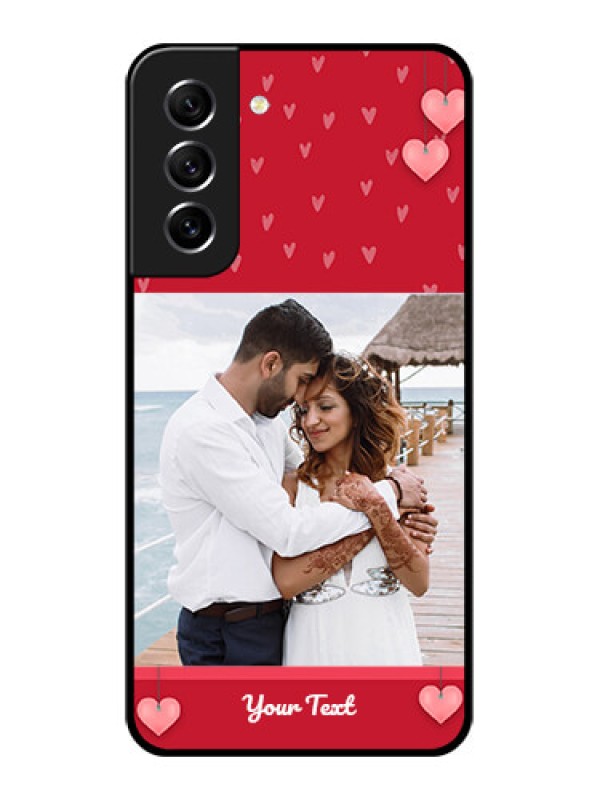 Custom Galaxy S21 FE 5G Custom Glass Phone Case - Valentines Day Design