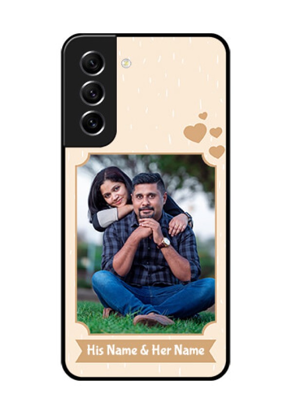 Galaxy S21 FE 5G Custom Glass Phone Case - with confetti love design