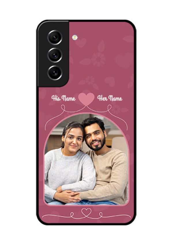Galaxy S21 FE 5G Photo Printing on Glass Case - Love Floral Design