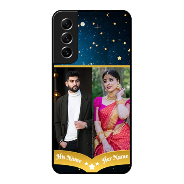 Galaxy S21 FE 5G Custom Glass Phone Case - Galaxy Stars Backdrop Design Galaxy S21 FE 5G Custom Glass Phone Case - Galaxy Stars Backdrop Design