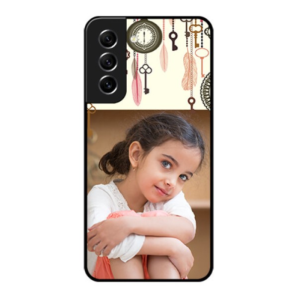 Galaxy S21 FE 5G Custom Glass Mobile Case - Boho Style Design