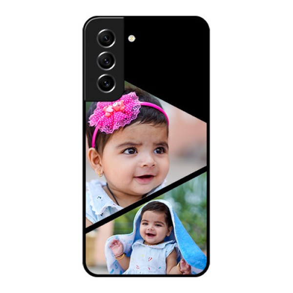 Galaxy S21 FE 5G Custom Glass Phone Case - Semi Cut Design