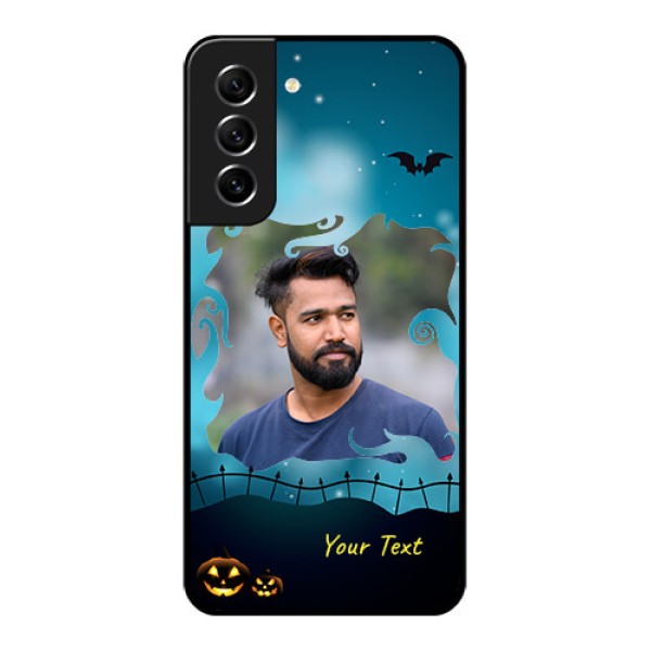 Galaxy S21 FE 5G Custom Glass Phone Case - Halloween frame design