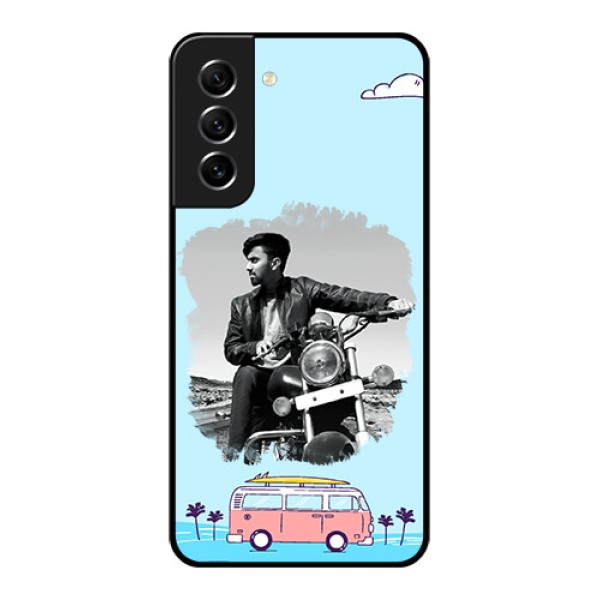 Galaxy S21 FE 5G Photo Printing on Glass Case - Travel & Adventure Design Galaxy S21 FE 5G Photo Printing on Glass Case - Travel & Adventure Design