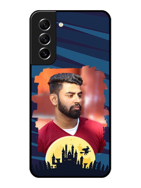 Custom Galaxy S21 FE 5G Photo Printing on Glass Case - Halloween Witch Design