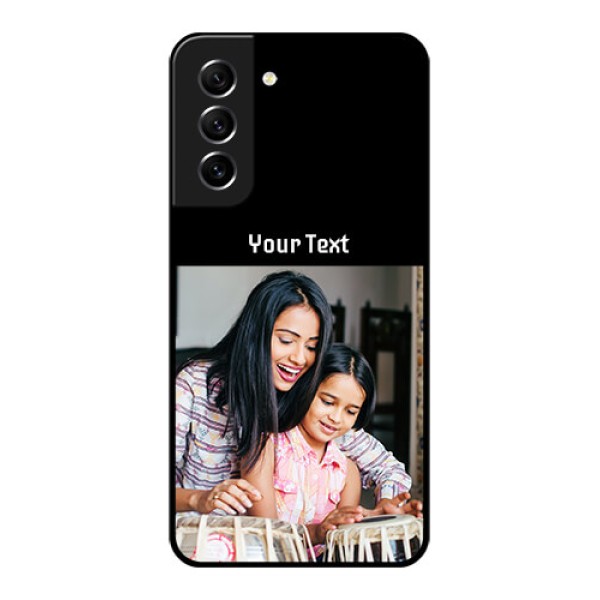 Galaxy S21 FE 5G Photo with Name on Glass Phone Case