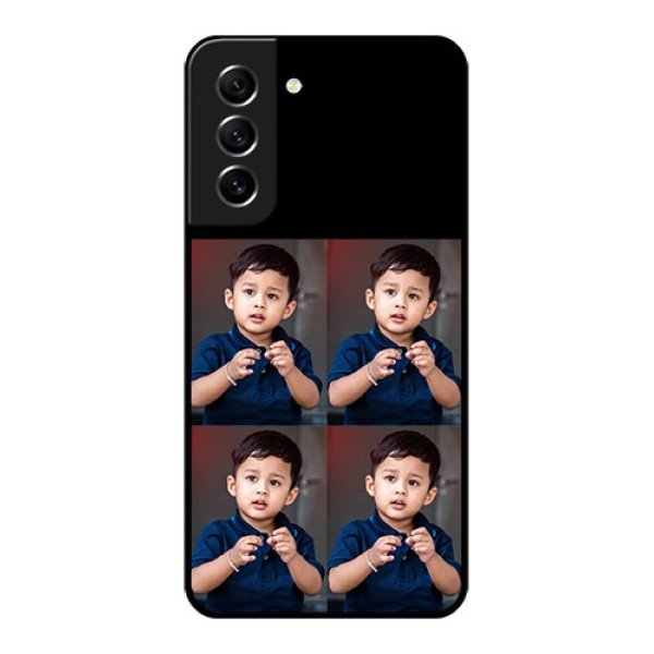 Galaxy S21 FE 5G 4 Image Holder on Glass Mobile Cover