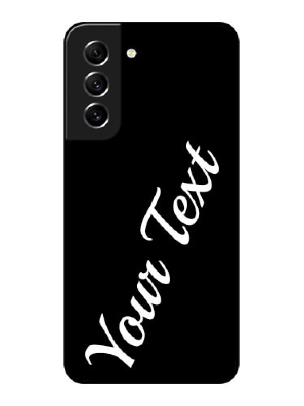 Custom Galaxy S21 FE 5G Custom Glass Mobile Cover with Your Name