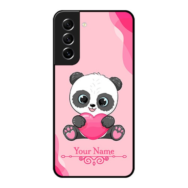 Galaxy S21 FE 5G Custom Glass Mobile Case - Cute Panda Design