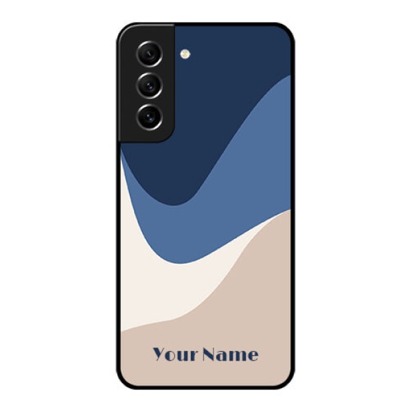 Galaxy S21 FE 5G Custom Glass Phone Case - Abstract Drip Art Design Galaxy S21 FE 5G Custom Glass Phone Case - Abstract Drip Art Design