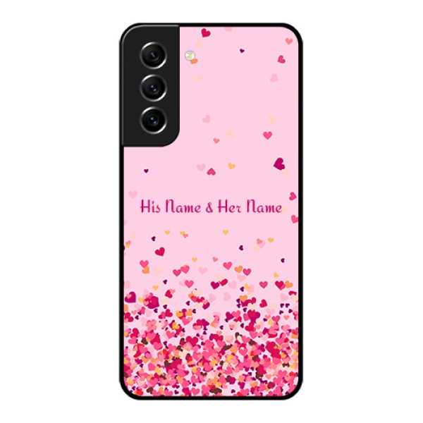 Galaxy S21 FE 5G Photo Printing on Glass Case - Floating Hearts Design Galaxy S21 FE 5G Photo Printing on Glass Case - Floating Hearts Design