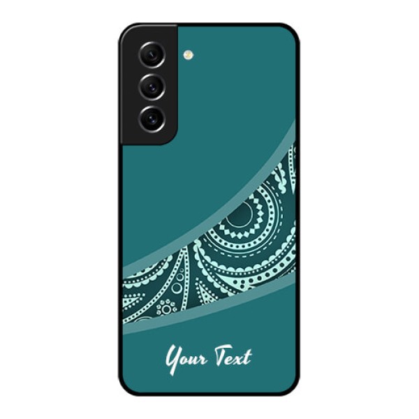 Galaxy S21 FE 5G Photo Printing on Glass Case - semi visible floral Design Galaxy S21 FE 5G Photo Printing on Glass Case - semi visible floral Design