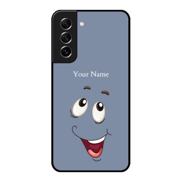 Galaxy S21 FE 5G Photo Printing on Glass Case - Laughing Cartoon Face Design Galaxy S21 FE 5G Photo Printing on Glass Case - Laughing Cartoon Face Design